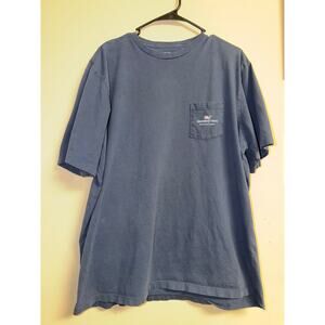 Vineyard Vines Men’s Blue XL Pocket T Shirt Hilton Head Island Flag